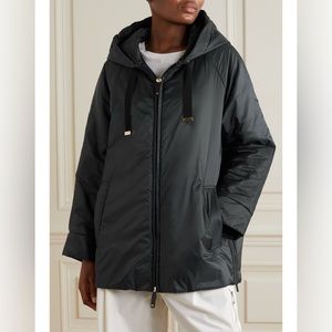 Max Mara greenz hooded parka cube raincoat